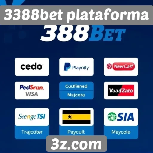 Métodos de pagamento disponíveis na 3388bet